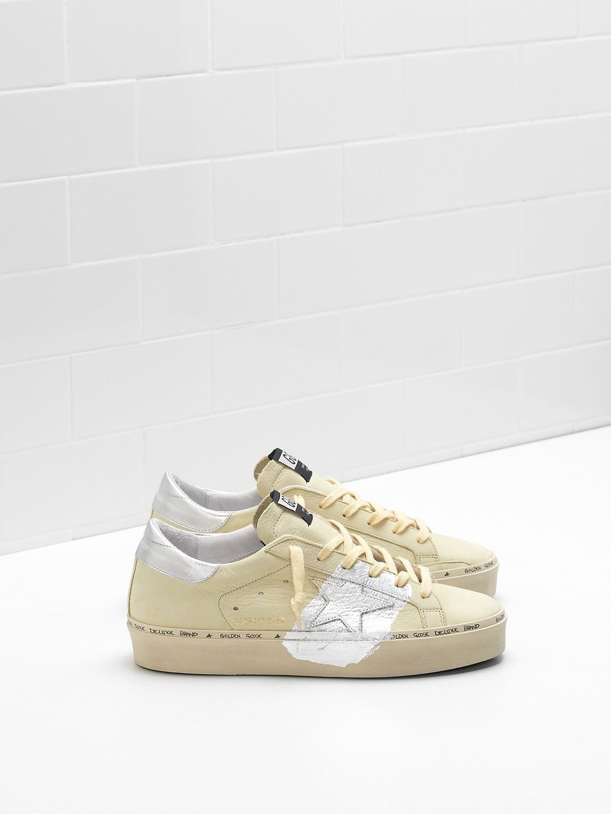 Sneakers Italy Golden Scarpe Calf Leather 24 Carat Gold Leaf Branding