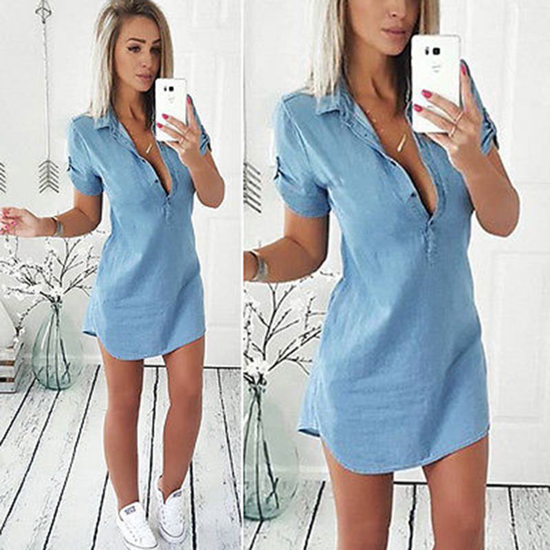 camisa vestido feminina