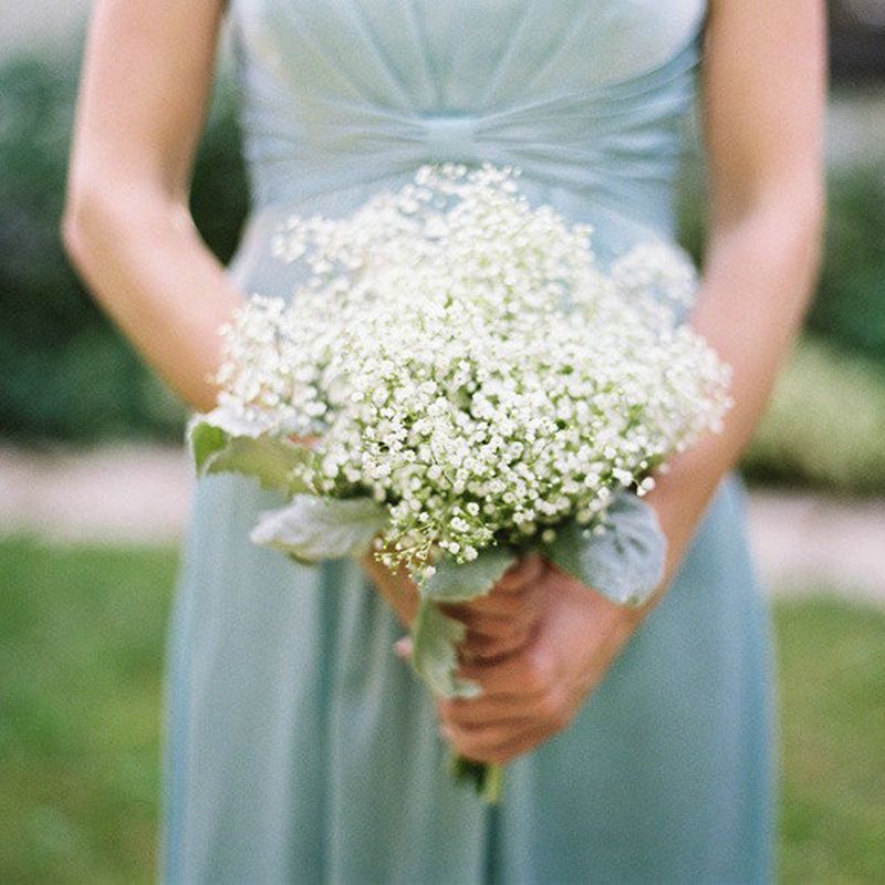 artificial gypsophila bridesmaid bouquet