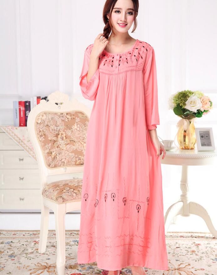 embroidery night dress