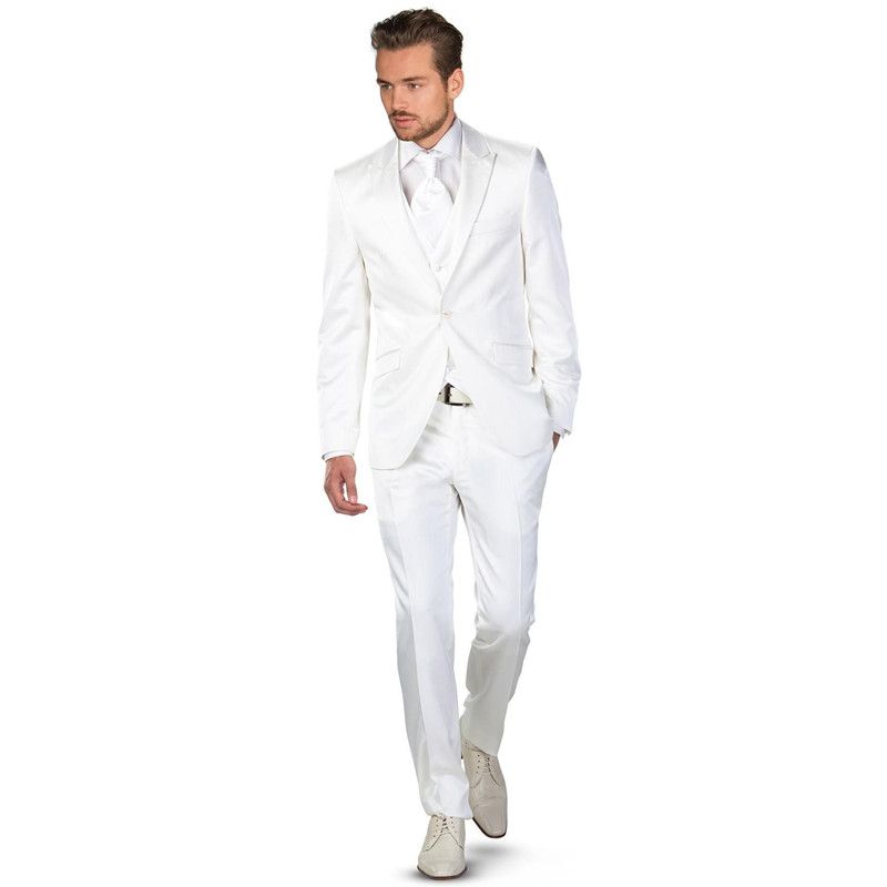 Acheter Blanc Mariage Hommes Costumes Slim Fit Marie Porter