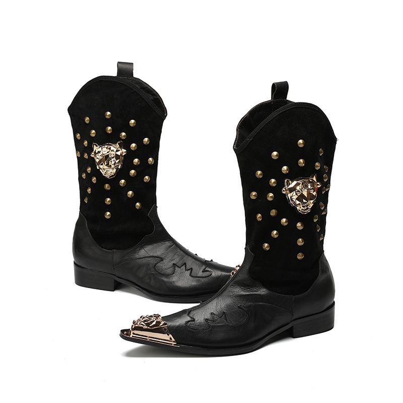 botas vaqueras con punta de metal