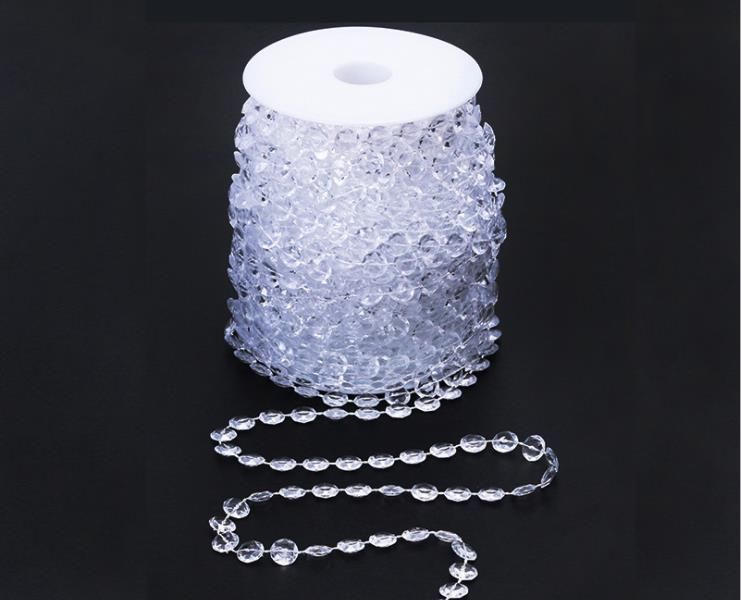 2019 30m Wedding Decoration Octagonal Acrylic Crystal Beads Door