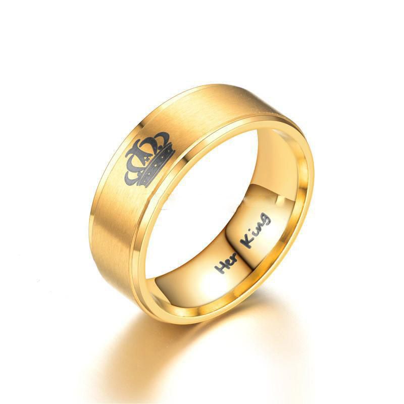 Wedding Rings King Queen Stainless Steel Rings For Men Women New
