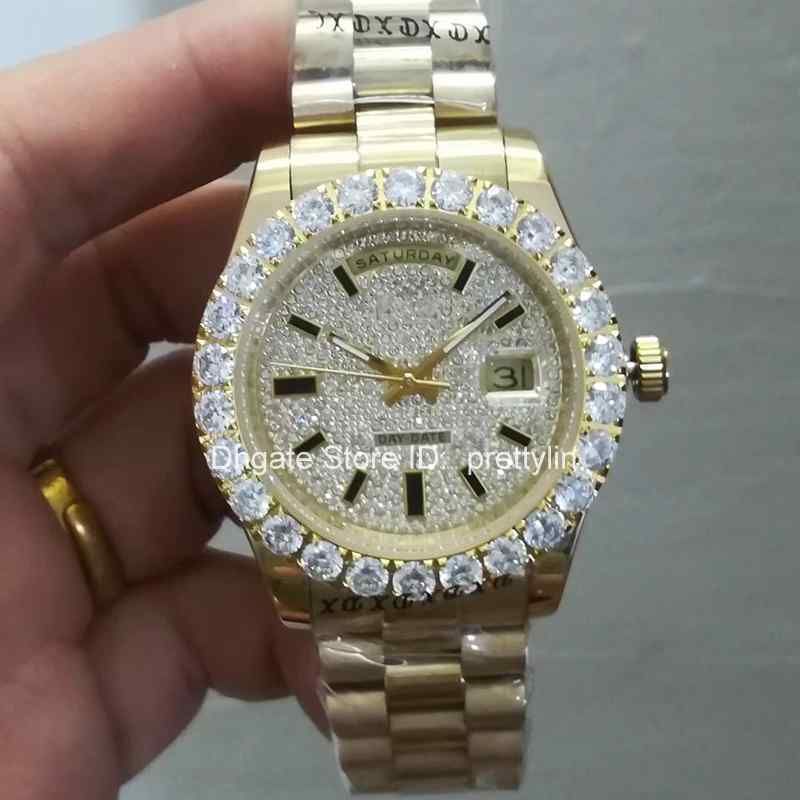 watch with diamond face