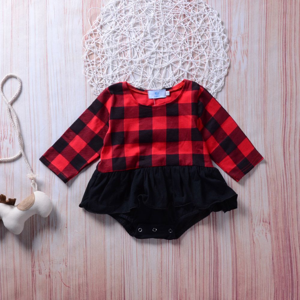 Newborn Baby Kid Girls Long Sleeve Tutu Romper Jumpsuit Playsuit Clothes Outfits