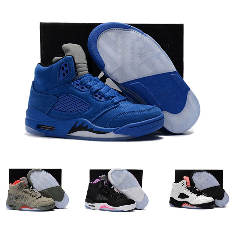 2018 Nike air Jordan 5 11 12 retro venta de niños V 5 zapatos