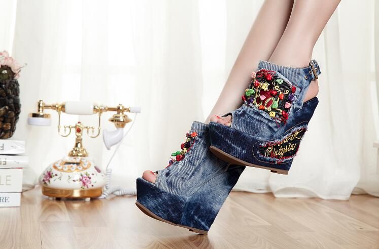 scarpe con zeppa estive