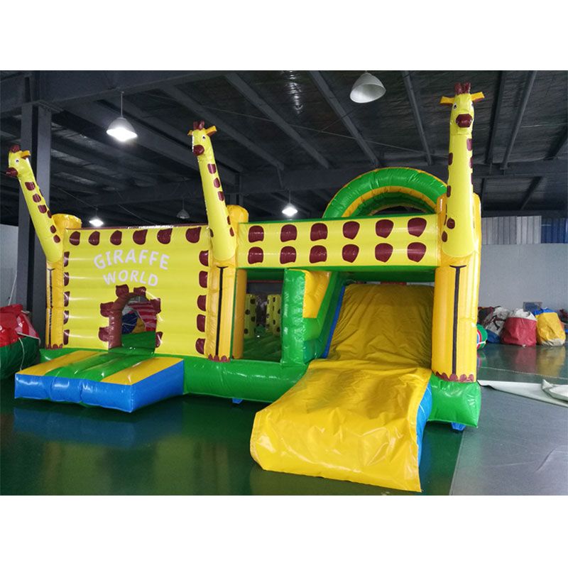 Inflatable Trampoline Inflatable Bouncer Kids Giraffe Castle Jumping