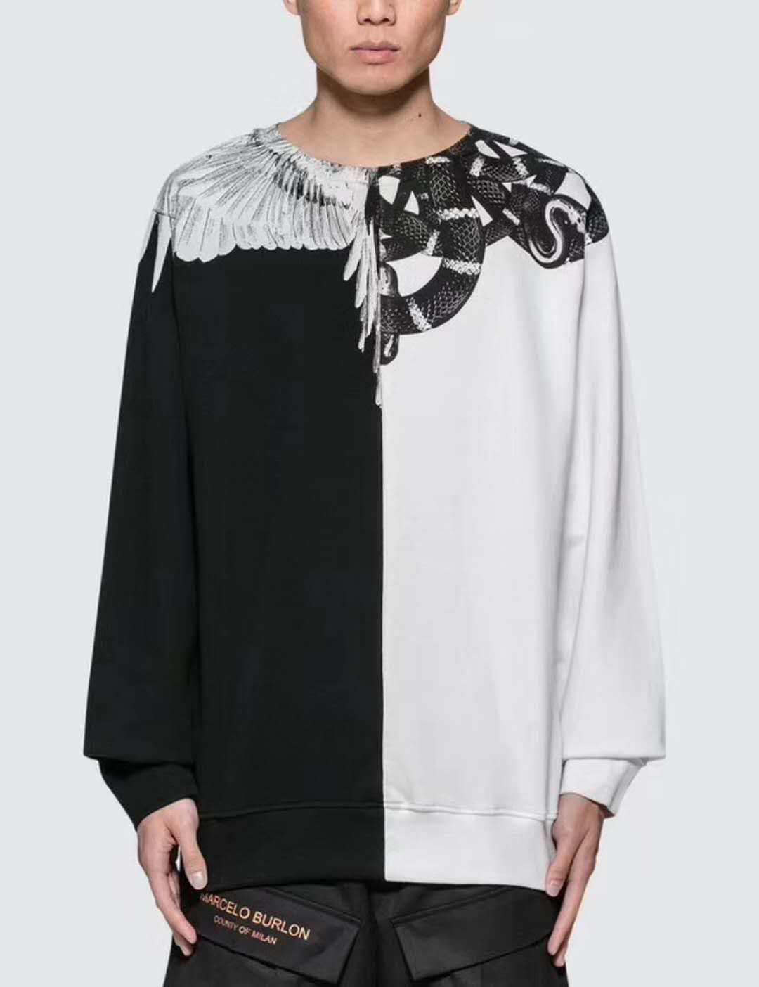 marcelo burlon snake hoodie