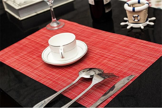 2019 Pvc Table Mats Hotel Restaurant Modern Placemats Colorful Cup