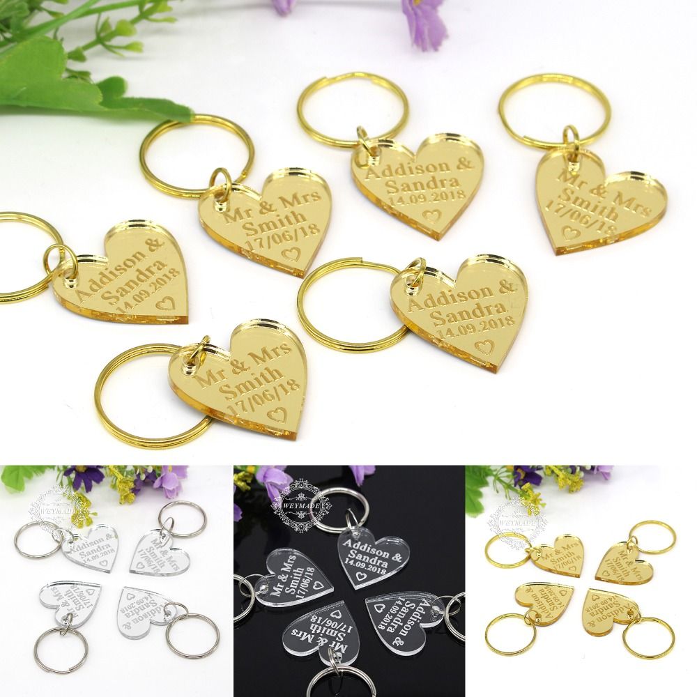 personalized keychain party favors