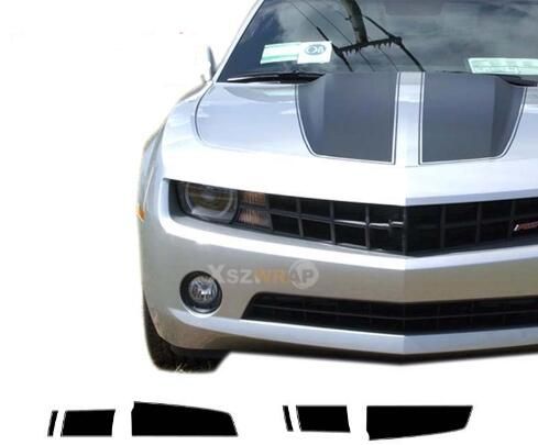 2020 Matte Black Racing Stripes Camaro Convertible Stripes