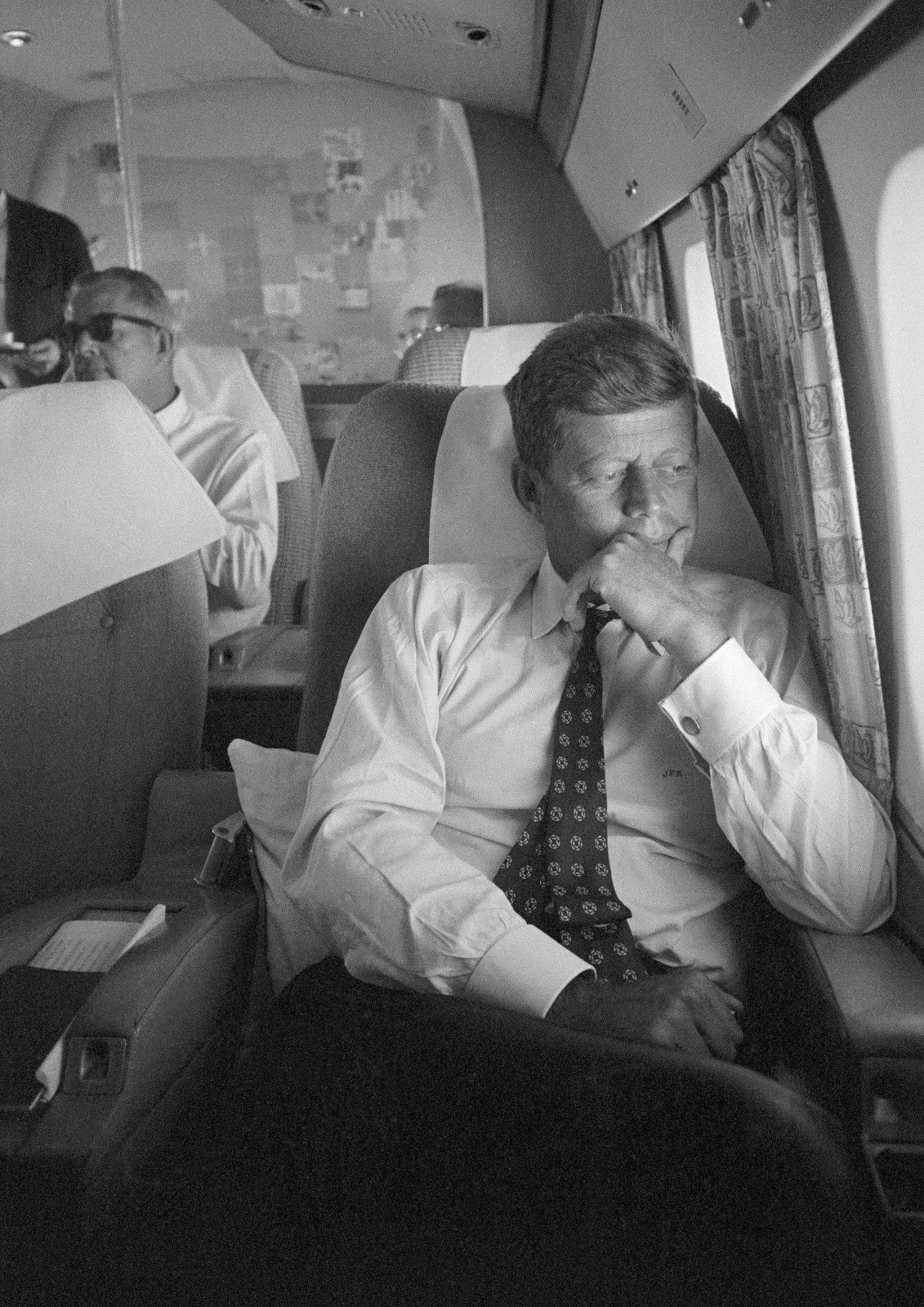 Kennedy Deep in Thought Canvas John F Art print POSTER