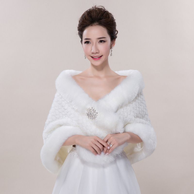 prom fur shawl