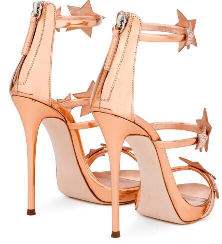 Women Rose Gold, Pink Heels Sandal - Pinkshop