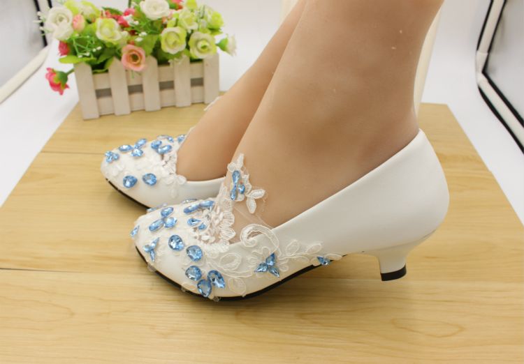 ice blue wedding shoes