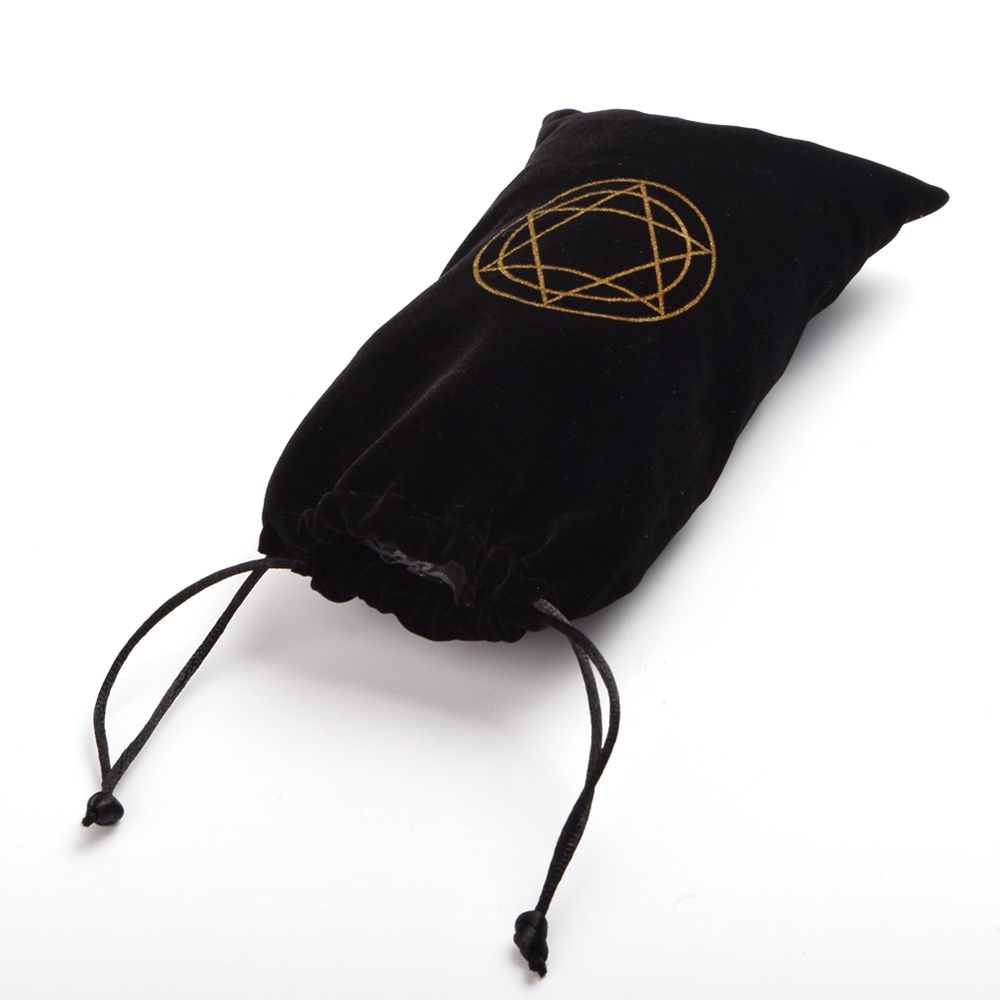 1pc Tarot Cards Wicca Pagan Storage Tarot Pouch Bag Case Hexagram Drawstring Bag 