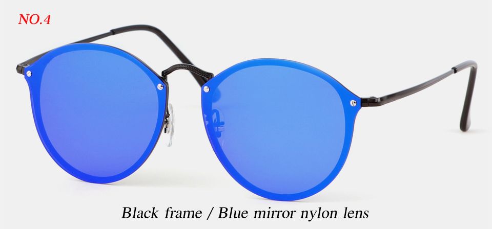 zwarte / blauwe spiegel nylon lens