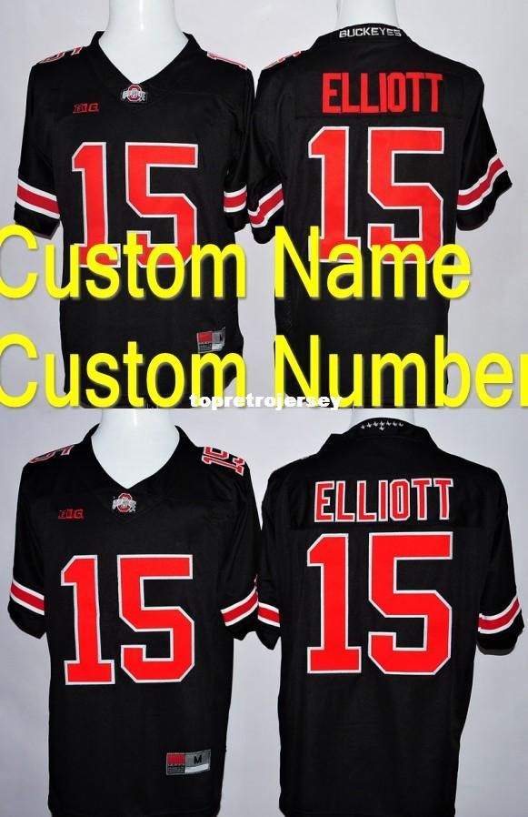 custom black ohio state jersey