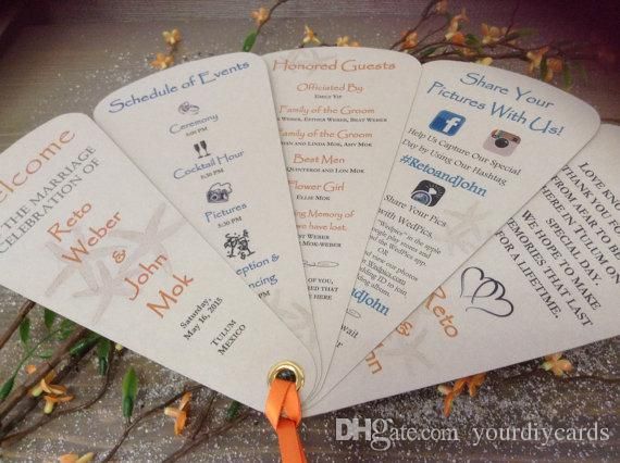 New Model Coming 2016 Newmengxing Wedding Programs Fan Wedding