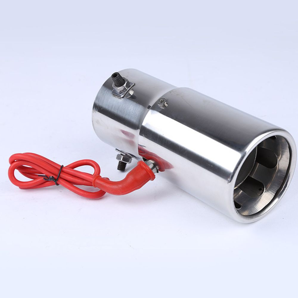 Punta de silenciador de tubo de escape Spitfire LED Luz roja Llama Punta de cola de autom/óvil universal 30 a 63 mm