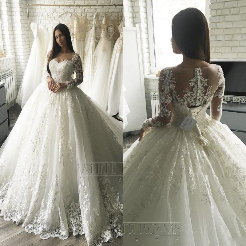 princess wedding dresses with sleeves