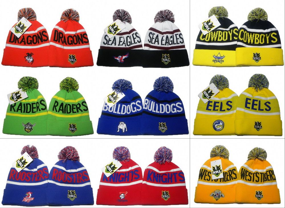 Nrl beanie hats Clearance