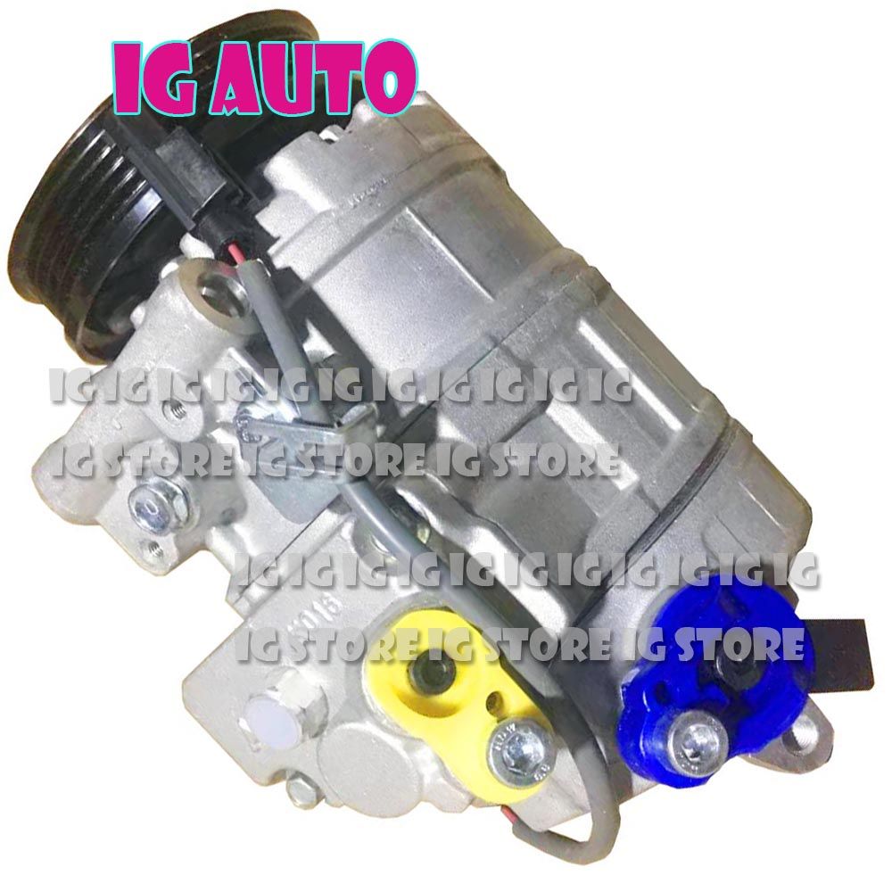 Car Auto Air A/C AC Compressor With Clutch For Car BMW E60 4 Rrooves Air Conditioning Compressor Best Air Compressors Best Cheap Air Compressor From