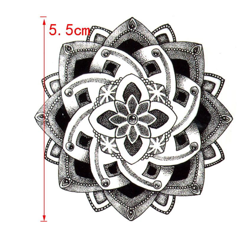 Acheter Fleur De Lotus De Tatouage Temporaire Imperméable Hommes Femme Harajuku Tatouage Au Henné Douille Tatoo Beauté Autocollant Rouge De 489 Du