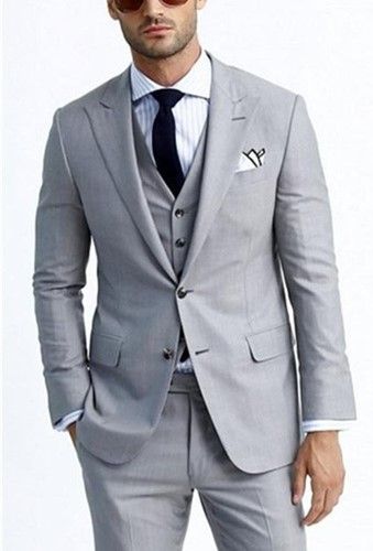 Delincuente Ir a caminar lo hizo 2018 hermoso de la boda de color gris claro se adapte esmoquin Blazers  Hombres gris terno