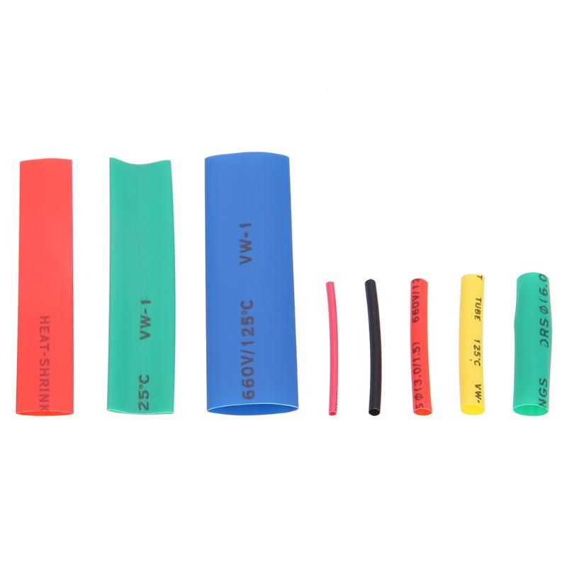 328 unids aislamiento surtidos 2:1 Kit manga envoltura de tubería termoencogible