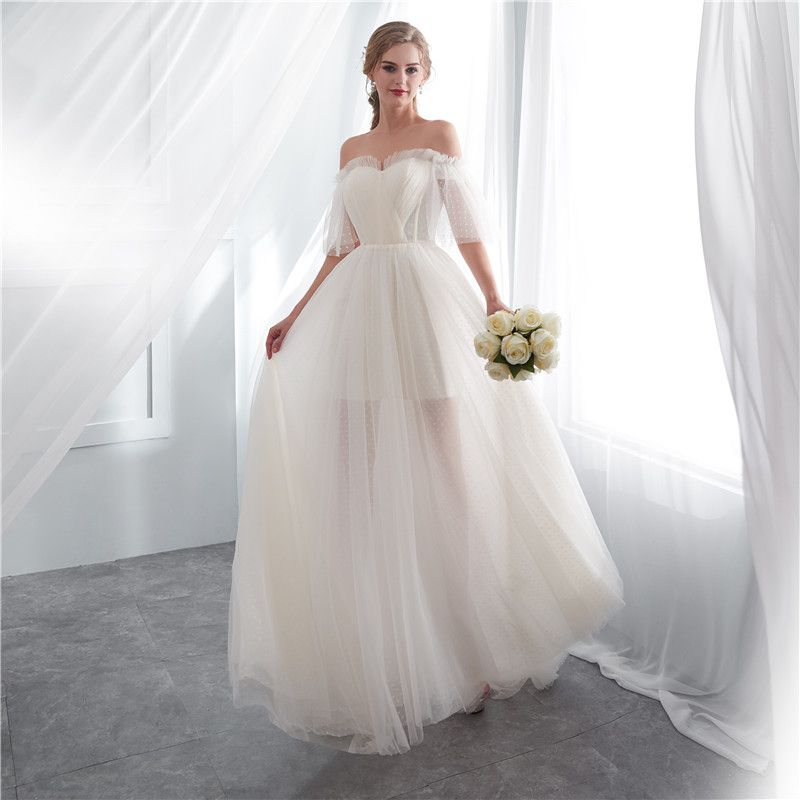wedding dress dots