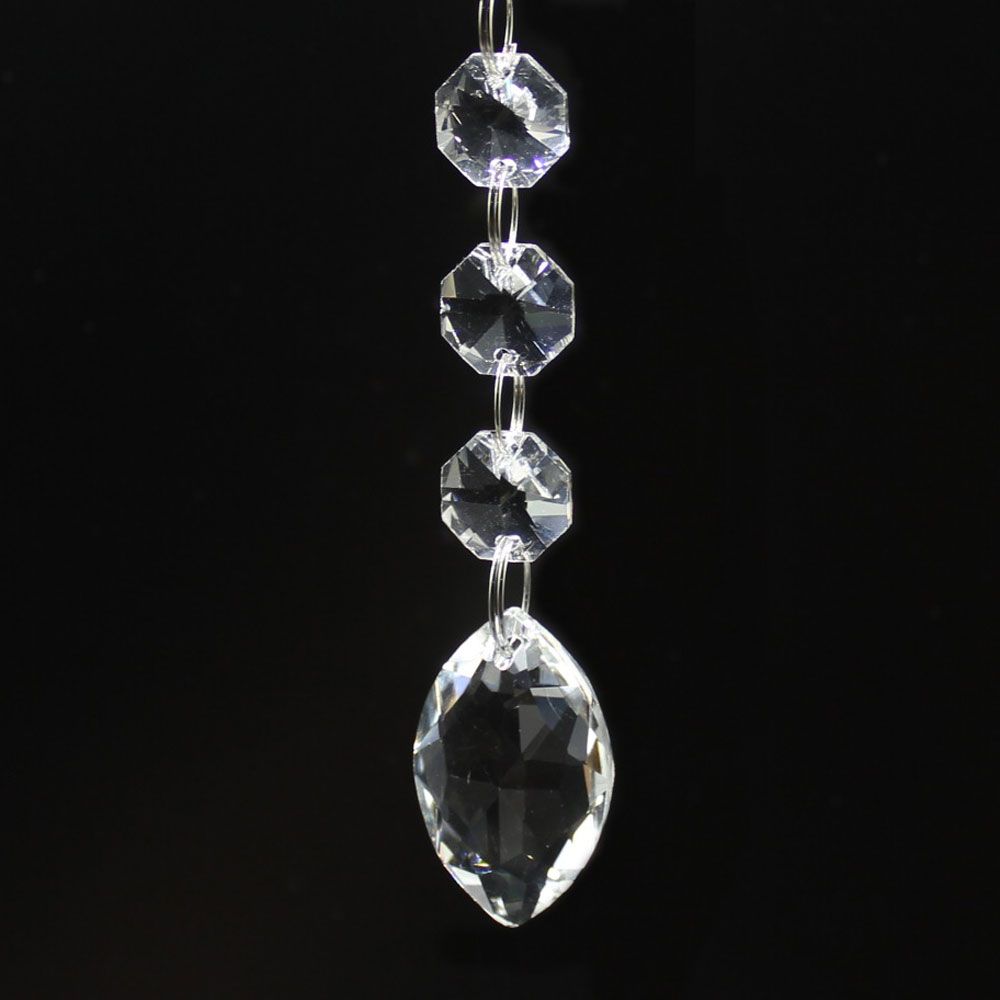 50Mm,Clear Shumo 20Pcs Chandelier Crystals,Clear Teardrop Crystal Chandelier Pendants Parts Beads,Hanging Crystals For Chandeliers 