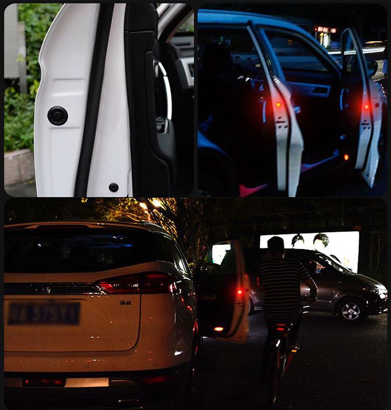 Car Door Open Flashing Led Warning Light Strobe Light Red Light