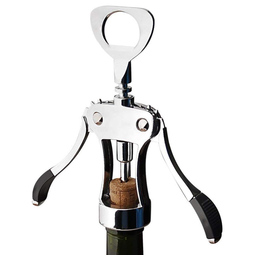 High End Red Wine Opener All In One Corkscrew Bottle Opener Wing Corkscrew Opener For Wine And