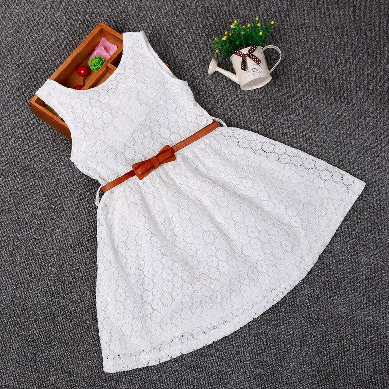Compra Vestidos Niños Bebé Niños Ropa Para Niñas Encaje Ahueca Hacia Fuera  Sin Mangas Fresca Princesa Vestido De Verano Ropa Para Niños 2 3 4 5 6 7  Años Nuevo Barato | Entrega Rápida Y Calidad | Es.Dhgate