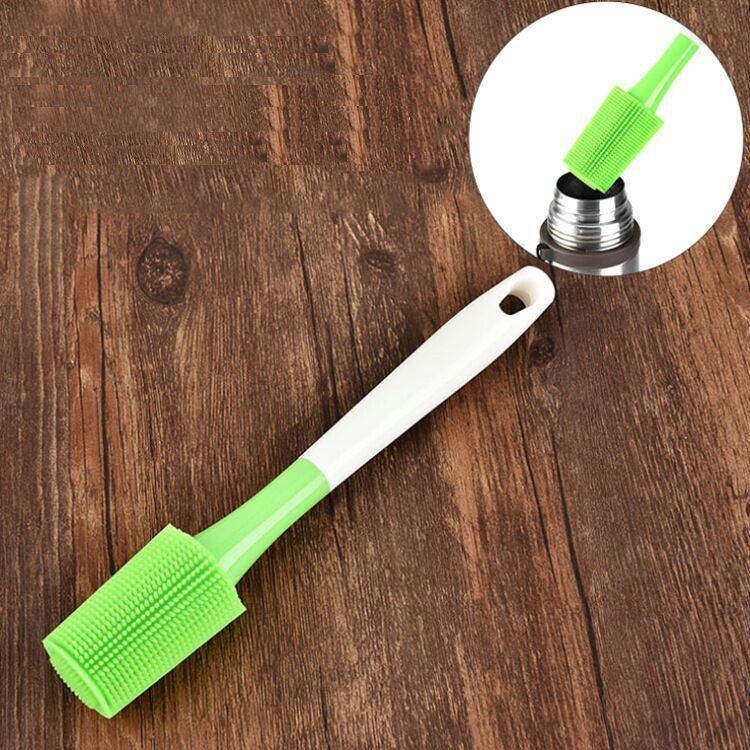 2018 Practical Long Handled Silicone Brush Cup MUG Cleaning Brush Baby