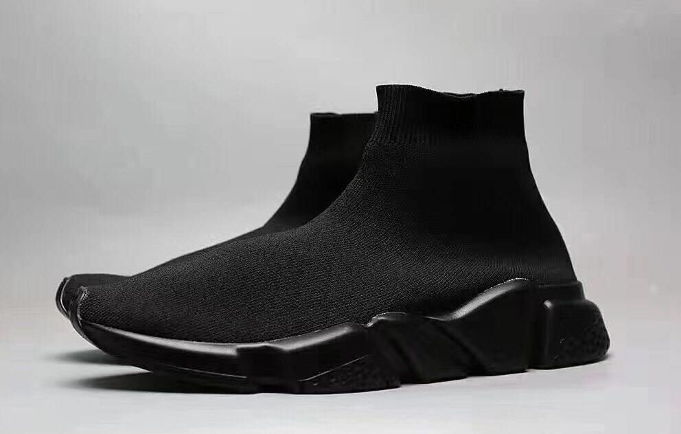 black sock trainer boots
