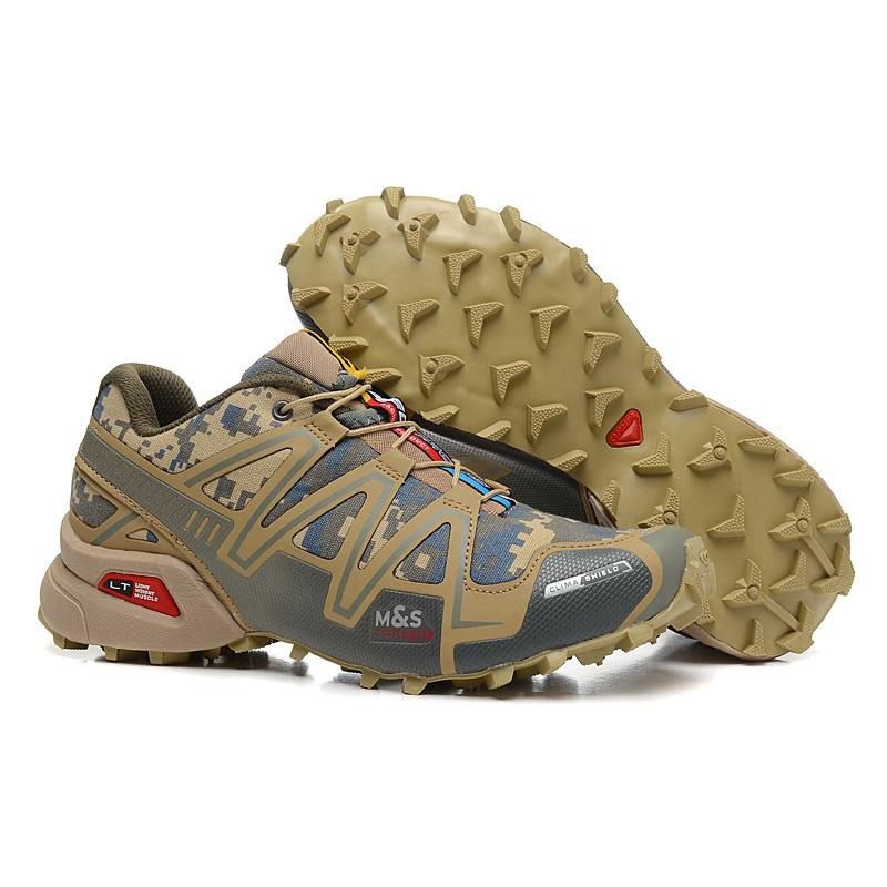 2019 Solomon 3 Cs Trail Camo Yellow Zapatillas deportivas al aire libre en línea Venta