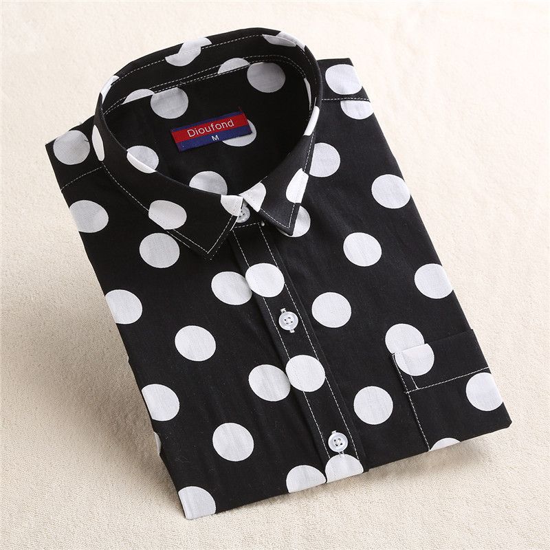 red and white polka dot shirt plus size