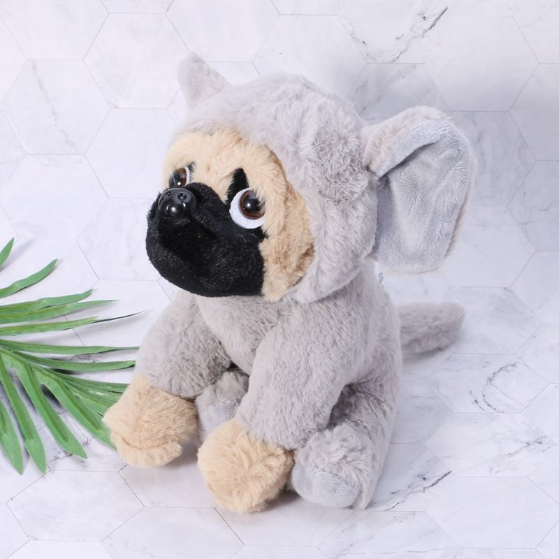 large stuffed pug