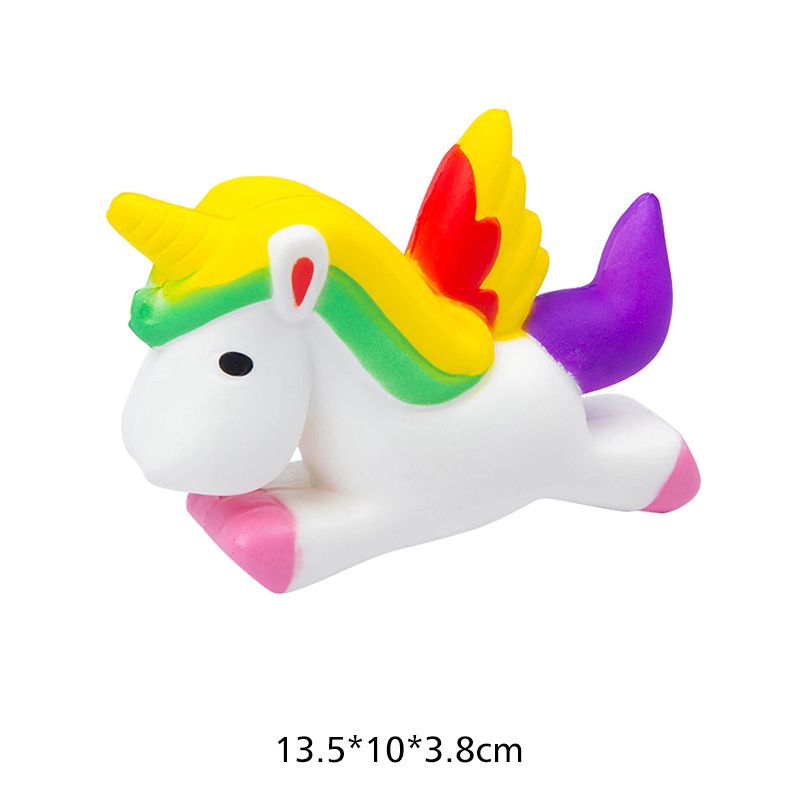 Jumbo Slow Rising Licensed Squishies Toy Animal Unicorn Pitaya Dragon Fruit Bread Loaf Seahorse Peacock 3 pcs Squishy Scented Squeeze Toys 