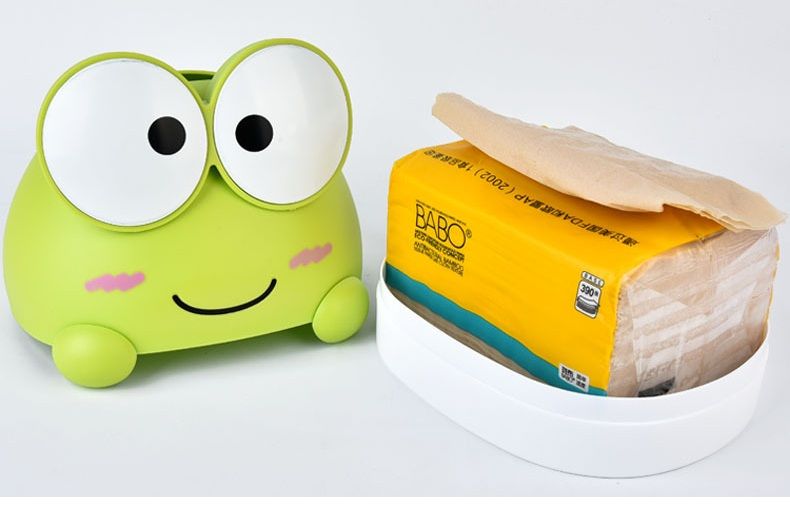 2020 Cartoon Creative Frog Tissue Box Napkin Plastic Pumping Paper
