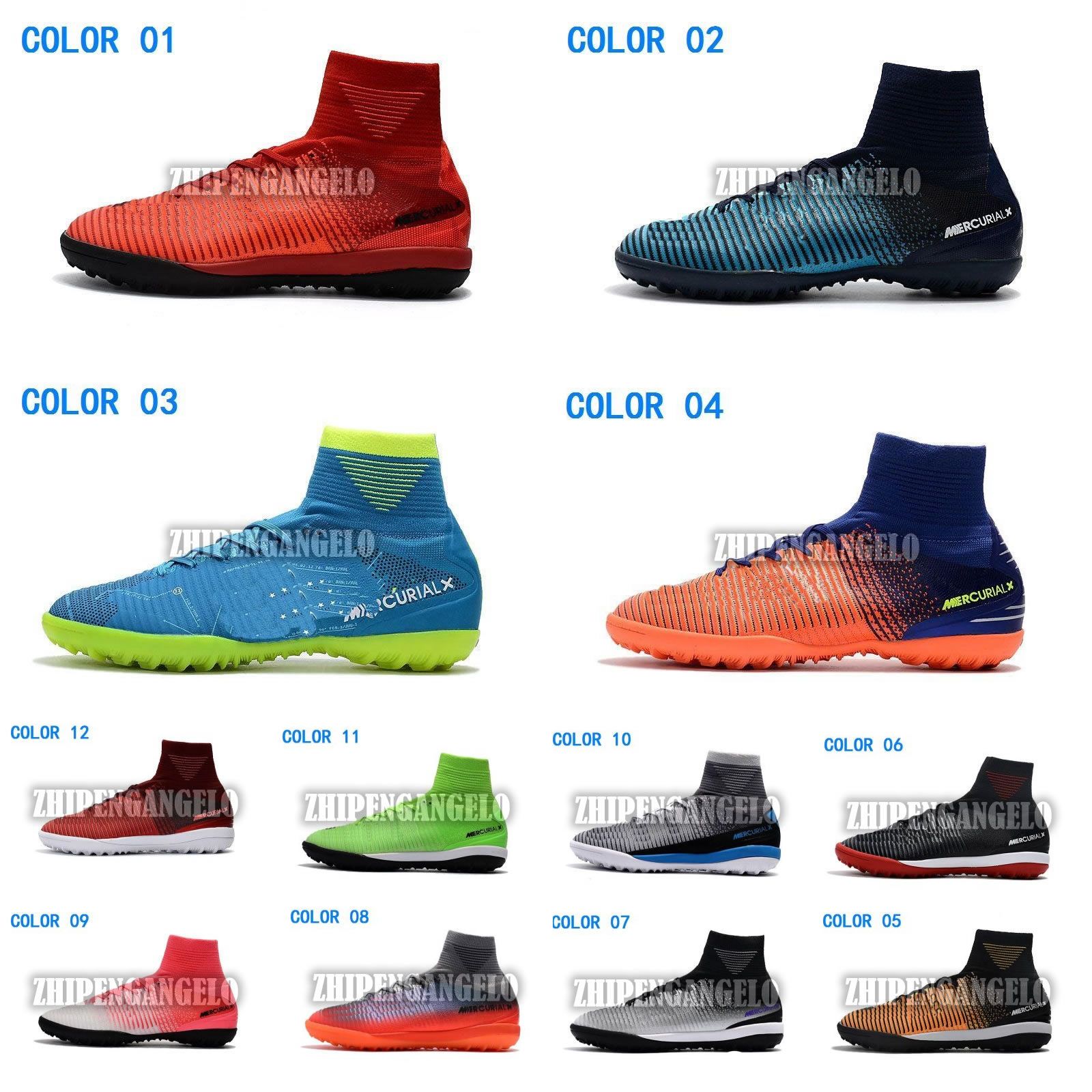 2018 New Best Men Mercurial Superfly V IC TF Botas de fútbol Cristiano Ronaldo Neymar