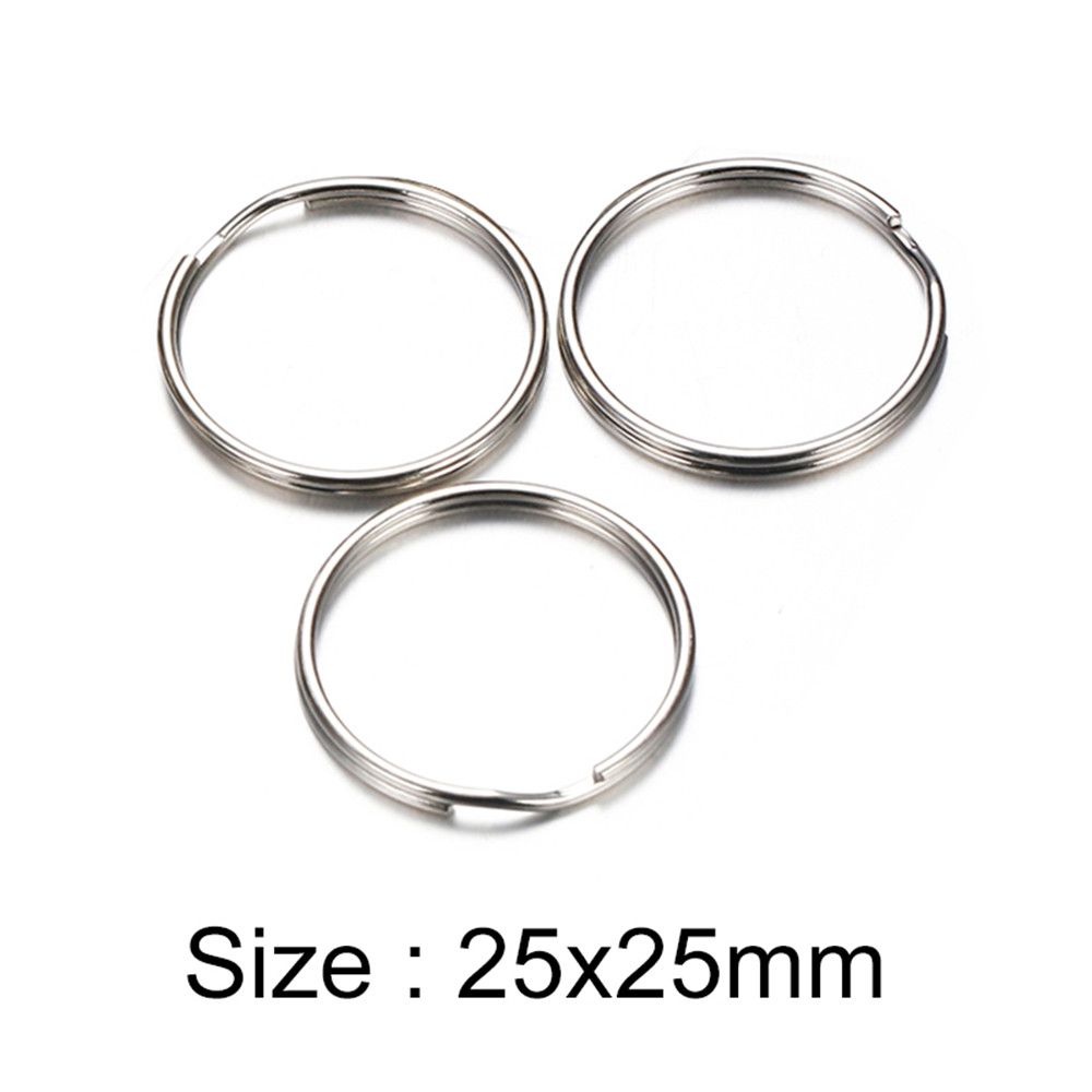 Stainless steel and brass Lots of 25 Split rings