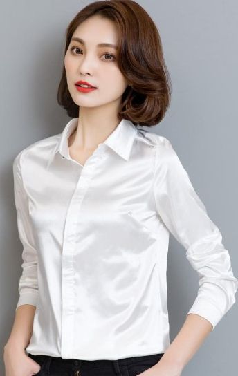 satin blouse dress