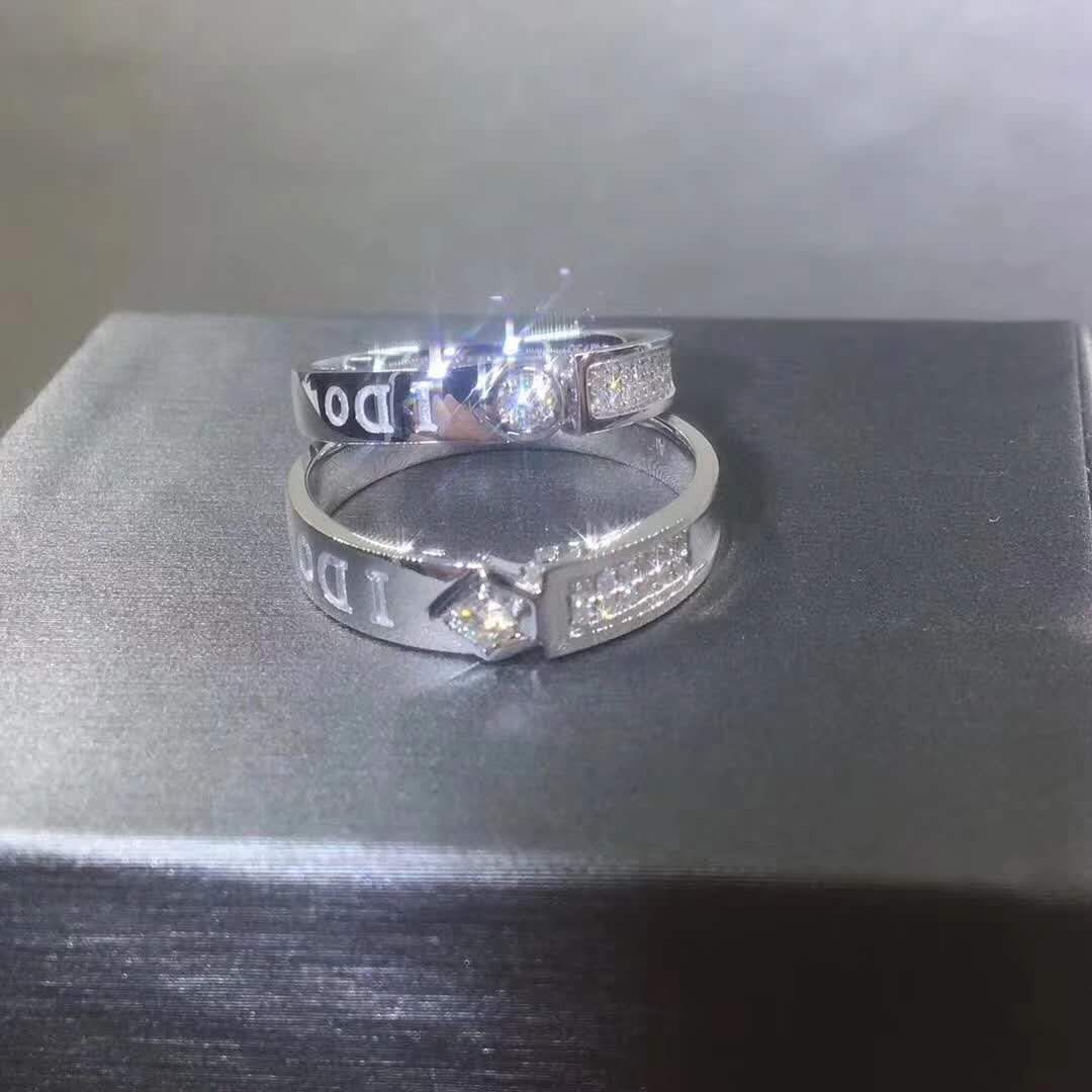 2020 0 3ct 0 2ct Lab Diamond Moissanite Couple Rings 9k 14k 18k Gold Lettering Style For Weddings Engagement And Free Lettering From Symoissanite 499 63 Dhgate Com