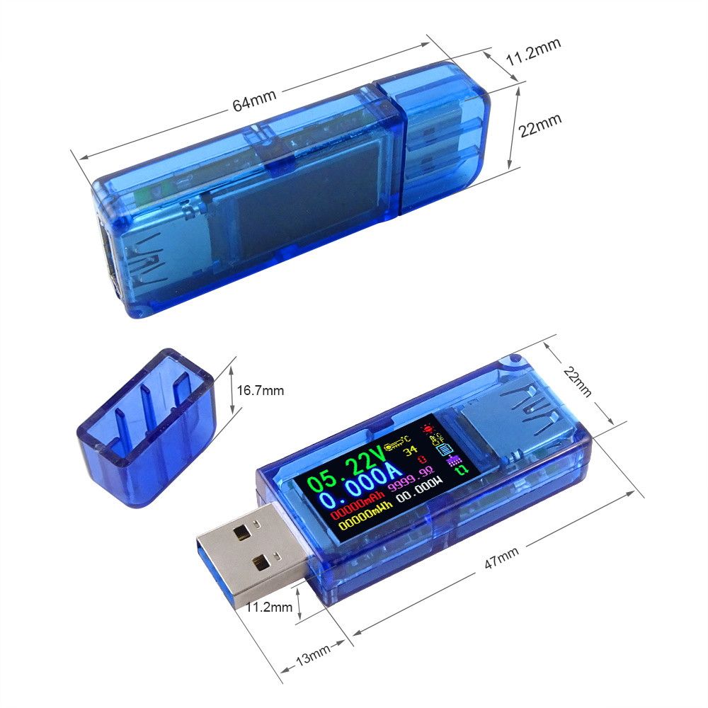 2Pcs Usb Charger Doctor Voltage Current Meter Battery Tester Power Detector W xi