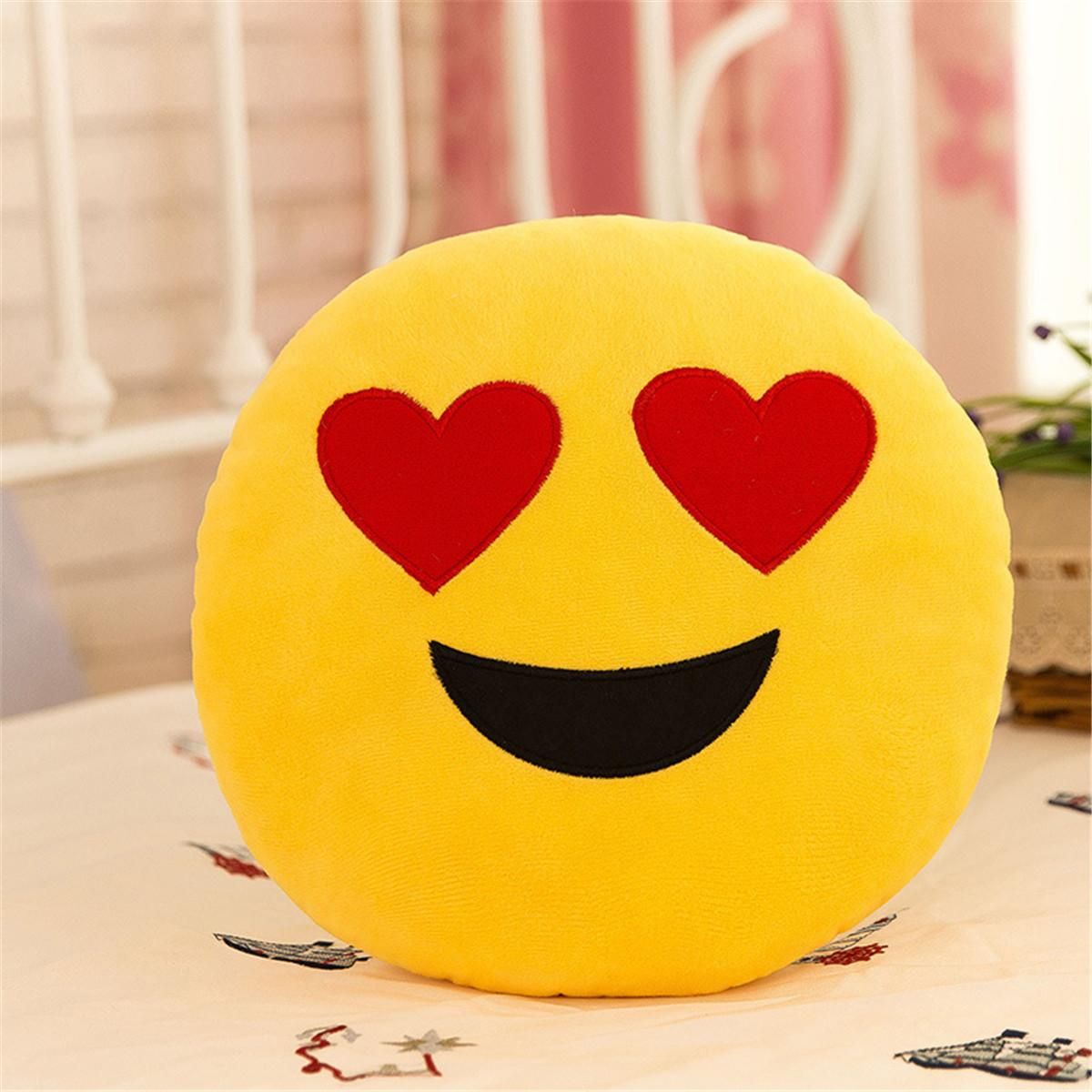 emoji teddy pillow